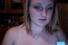 Nice young teen playing on cam