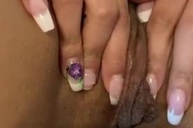 My asian latina wife touching herself and squirting and