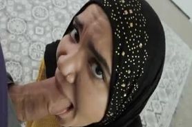 Hijab stepsis wants to borrow money from her stepbro