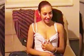 Karoline shows her titties for the first time