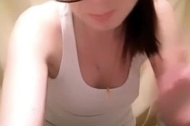 Young emo slut Heather strips and enjoys her toys