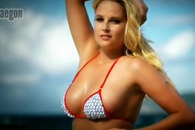Genevieve Morton - Big tits at beach