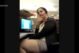 Mature Wife Videos Herself Masturbating at Work
