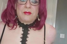 crossdressing juniper beri in black