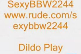 BBW Webcam Dildo Play