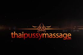 Slim Thai girl has her puffy pussy fucked after massage