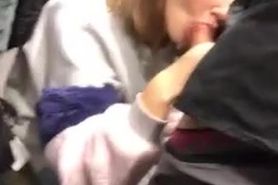 a teen suck cock on bus