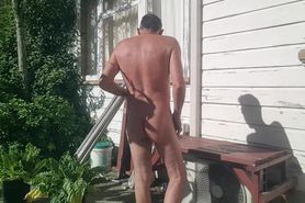 Steve Outdoors soapy wank