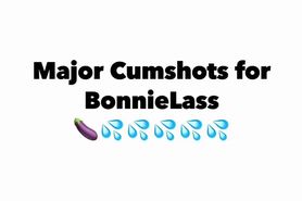 Huge cum tribute for Bonnie Lass