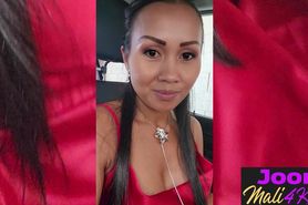 Beautiful Asian teen Joon Mali recorded herself while r