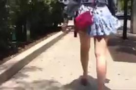 Windy upskirt
