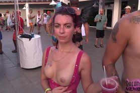 Virginia showing tits and ass