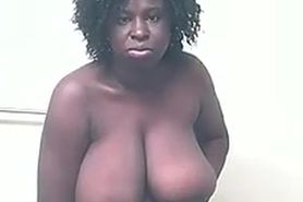 Ebony MILF Sam pees
