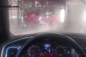 Natalia Queen gives sloppy road head