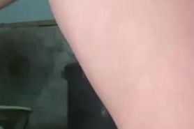 Shaving my working girls pussy