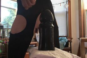a gay man sit on big dildo 5321