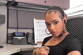Jerking off on the job