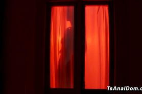 Shemale Danni Daniels dominates naive couple in intense