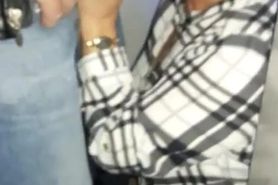 Mature Woman Enjoying Stranger at Gloryhole