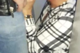 Mature Woman Enjoying Stranger at Gloryhole