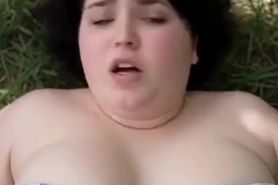 Nervous AI BBW Fucked in the Park