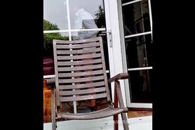 German daddy in backyard