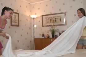 2 teens playing 1 anal 8654