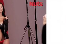 Clelia gets tits out for lads mag upscaled 