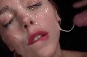 Beauty does gang bukkake