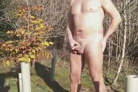 Two Mature Men in a Park