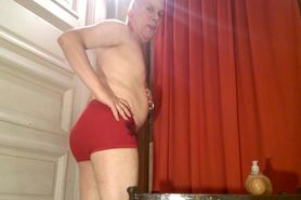 a sissy daddy pissing and sucking a big dildo 4578