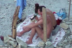 Blowjob on Nudist Beach