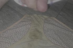 47 loads of cum in mother in-laws big panties