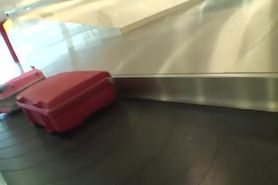 blond girl picked up in the airport