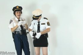 Swedish and American Cops Handcuff Each Other