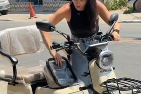 Naked girls on motorcycle