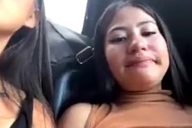 Crazy girls on a bus