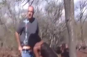 Black slave outdoors