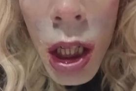 Camera in face fucked from behind