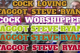 Expose Faggot Steve Ryan All Over the Internet
