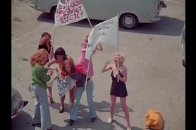 Girls stripping in the street