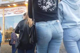Jeans ass Closeup
