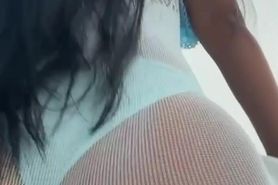 Rubi R0se Twerks Round Ass by Veranda in See Through Le