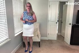 Sheer nude tights hairy pussy