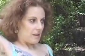 Diana Roth tattoo hairy MILF fucks BBC by pool