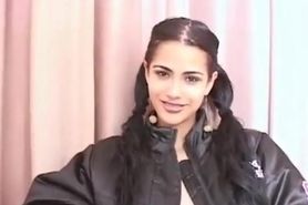 Brushing Latina Babes Teeth With Cum