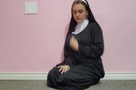 Big-Titted Brunette Nuns Solo BDSM Adventure