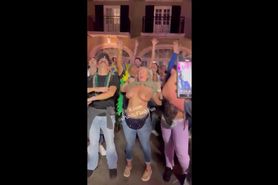 Cheri Barker Frank shows her tits with enthuiasm