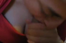 Amateur Babe Sucks a Big Cock