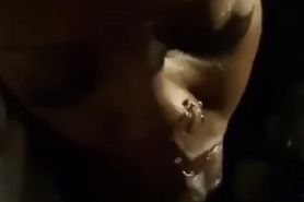 She wanted to film herself giving me head